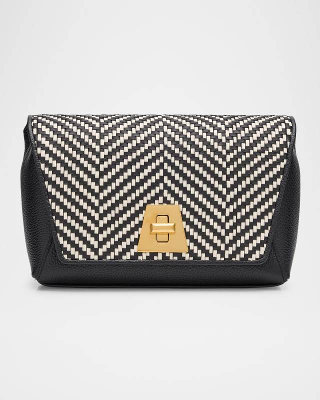 Anouk Small Braided Leather Crossbody Bag